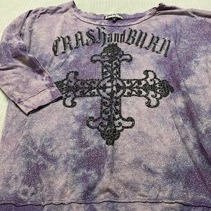 Crash and Burn 3/4 sleeve shirt